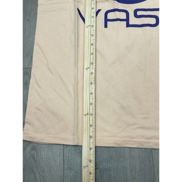 NWT VastLife Mens Spell Out Graphic T-Shirt Short Sleeve Crew Neck Peach Size L - Picture 9 of 9